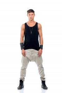 Up and down tee in black - Sisters Code by SBC