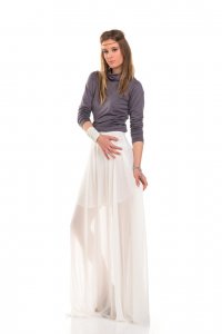 Princess skirt, white maxi skirt - Sisters Code by SBC